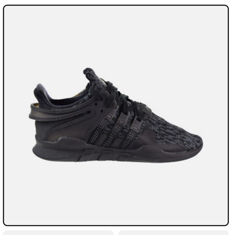 Adidas EQT Support ADV Big Kids Size 11 Black Sneakers BY9950 – Gently Used